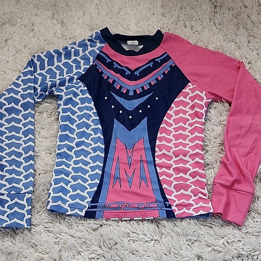 Limeapple Girl long-sleeve rashguard Size 8